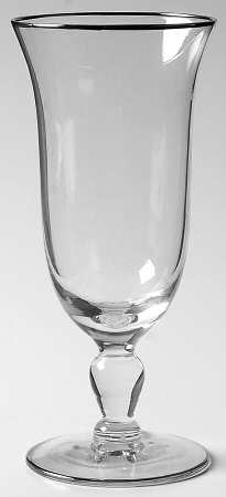Prelude (Platinum Trim) Juice Glass by Glastonbury - Lotus