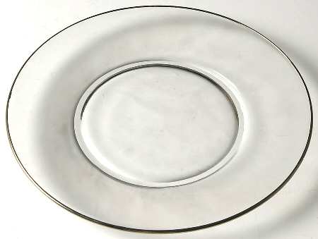 Prelude (Platinum Trim) Luncheon Plate by Glastonbury - Lotus