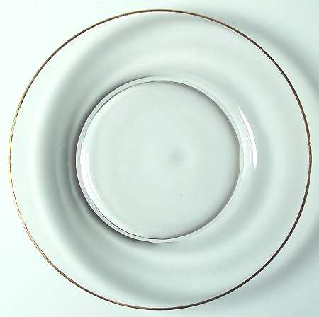 Princess Clear (Gold Trim) Luncheon Plate