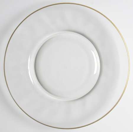 Princess Clear (Gold Trim) Luncheon Plate