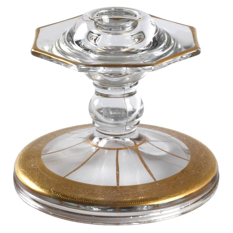 Rambler Rose 1125 Gold Single Light Candlestick