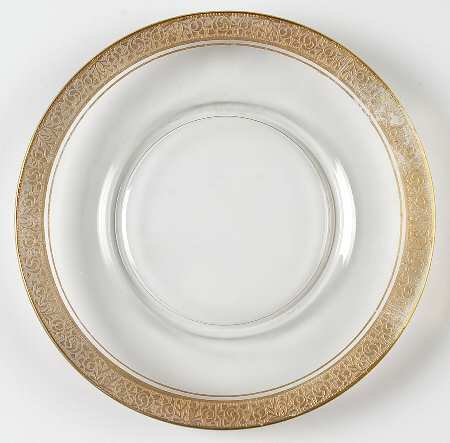 Rambler Rose 1125 Gold Luncheon Plate