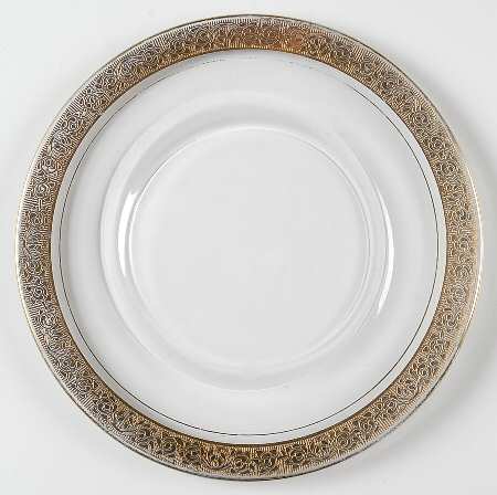 Rambler Rose 1125 Gold Luncheon Plate