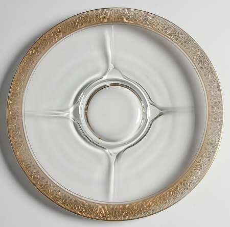 Rambler Rose 1125 Gold 10" Sandwich Plate