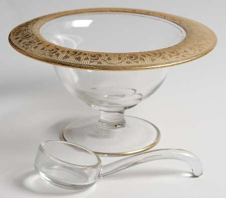 Rambler Rose 1125 Gold Mayonnaise and Ladle