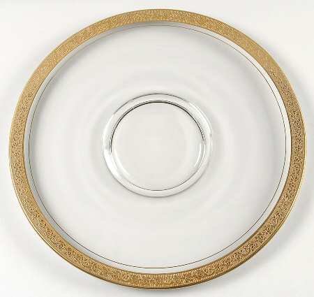 Rambler Rose 1125 Gold Torte Plate