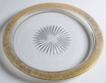 Rambler Rose 1125 Gold 13" Round Tray