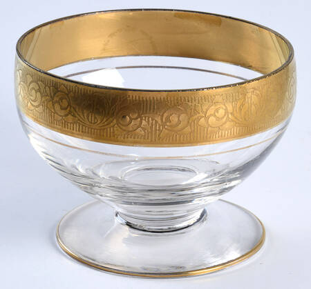 Rambler Rose 35 Gold (Non Optic) Footed Dessert