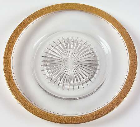 Rambler Rose 35 Gold (Non Optic) Cheese & Cracker Plate