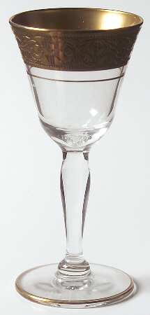 Rambler Rose 35 Gold (Non Optic) Cordial Glass