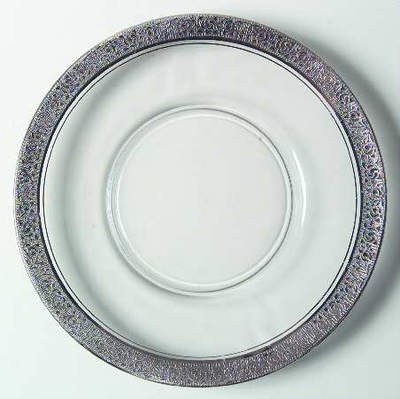 Rambler Rose 1125 Platinum Luncheon Plate