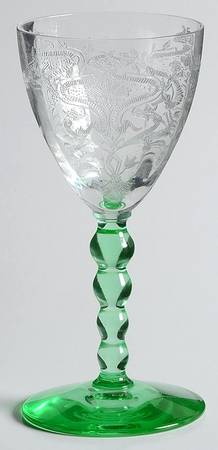 Revere (Stem 24, Green Stem) Wine Glass