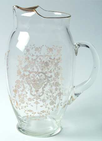 Rose Bud (Gold Encrusted, Stem 86) 96 Oz Pitcher