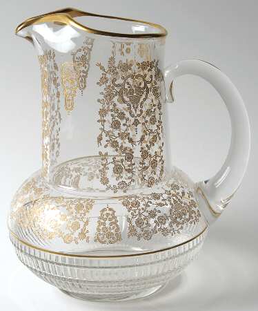 Rose Bud (Gold Encrusted, Stem 86) 64 Oz Pitcher