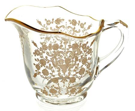 Rose Bud (Gold Encrusted, Stem 86) Creamer