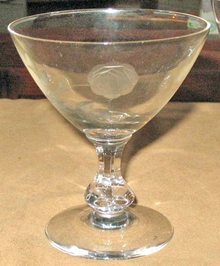 Rose (Cut, Stem #L15) Champagne/Tall Sherbet