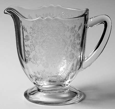 Rose Bud Clear (Stem 1500) Footed Creamer