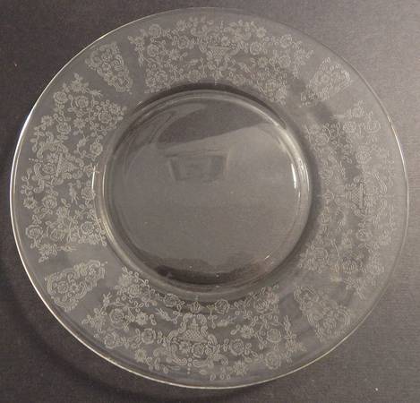 Rose Bud Clear (Stem 1500) Luncheon Plate