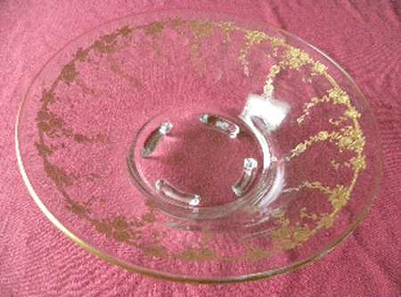 Roseate (Stem #L32) 12" 4-Toed Footed Bowl