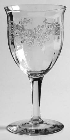 Rose (Stem #26, Etch) Water Goblet