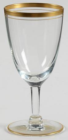 Theme (Gold Trim) Juice Glass by Glastonbury - Lotus