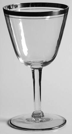 Theme Platinum Wine Glass by Glastonbury - Lotus