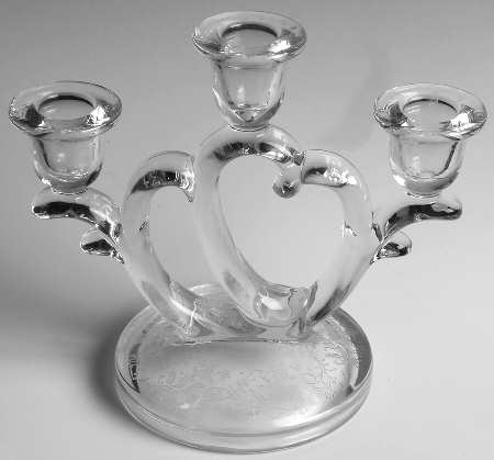 Vesta Clear (Stem 75) 3 Light Candlestick