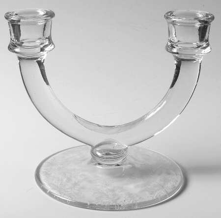 Vesta Clear (Stem 75) Double Light Candlestick