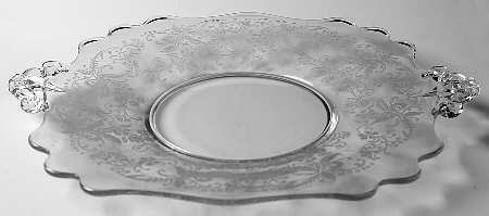 Vesta Clear (Stem 75) Handled Cake Plate