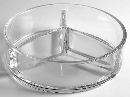 Vesta Clear (Stem 75) 3-Part Candy Box No Lid
