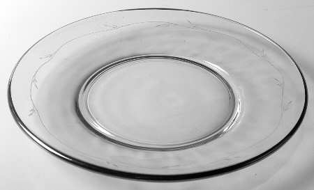 Vignette (Platinum Trim) Luncheon Plate