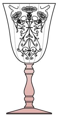 Yodel Pink Water Goblet