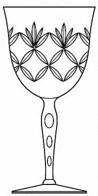 York Water Goblet