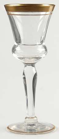 Yukon Gold Cordial Glass by Glastonbury - Lotus