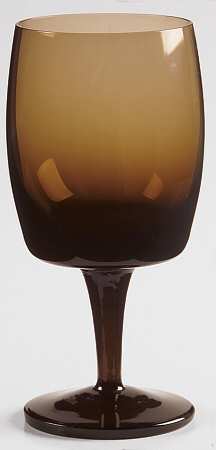 Accent Brown Wine Glass