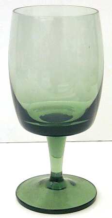 Accent Green Wine Glass