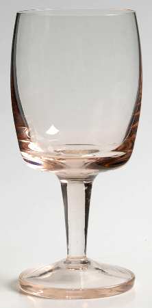 Accent Peach Wine Glass