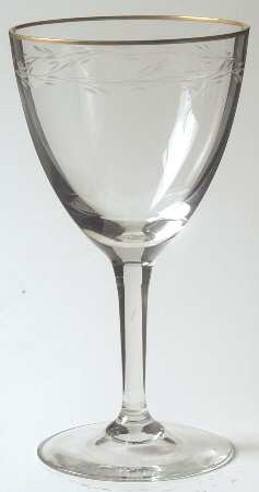 Adrian Water Goblet by Gorham Crystal