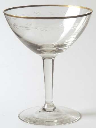 Adrian Champagne/Tall Sherbet by Gorham Crystal