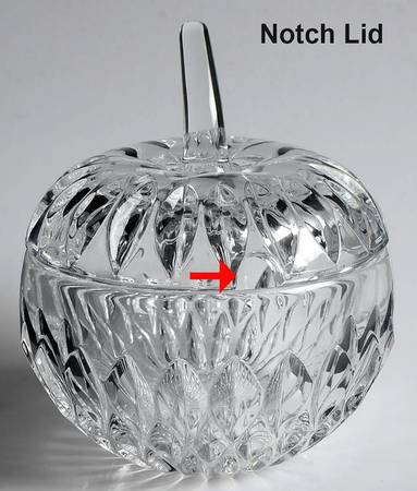 Althea (Cut) Apple Box with Lid by Gorham Crystal