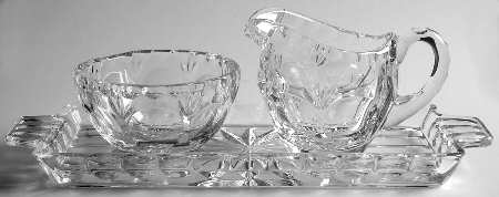 Bamberg Mini Creamer, Open Sugar & Tray Set