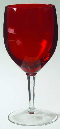 Cabachon Ruby by Gorham Crystal