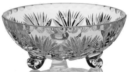 Cherrywood Clear 6" 3-Footed Bon Bon