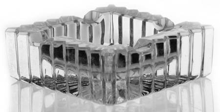 Cherrywood Clear 4" Square Ashtray