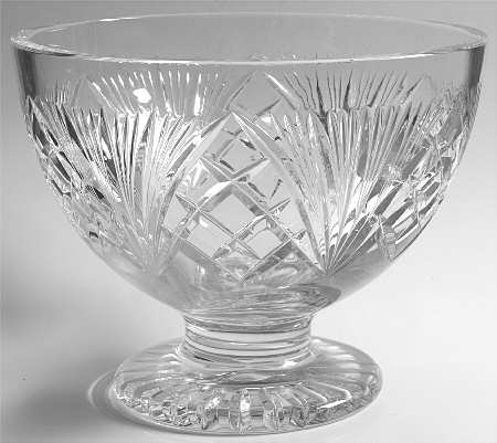Cherrywood Clear 11" Footed Punch Bowl