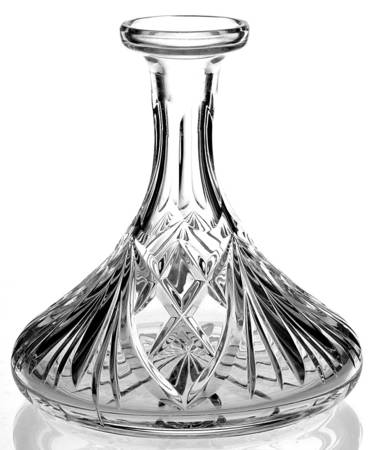 Cherrywood Clear Ships Decanter No Stopper