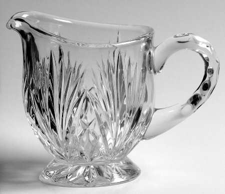 Cherrywood Clear Footed Creamer