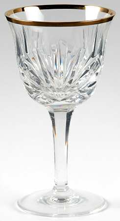 Cherrywood Gold Wine Glass