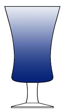 Chiquita Blue Water Goblet