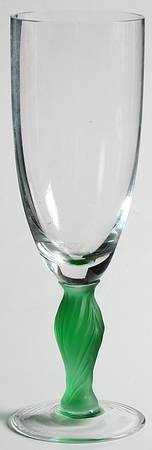 Décor Green Fluted Champagne